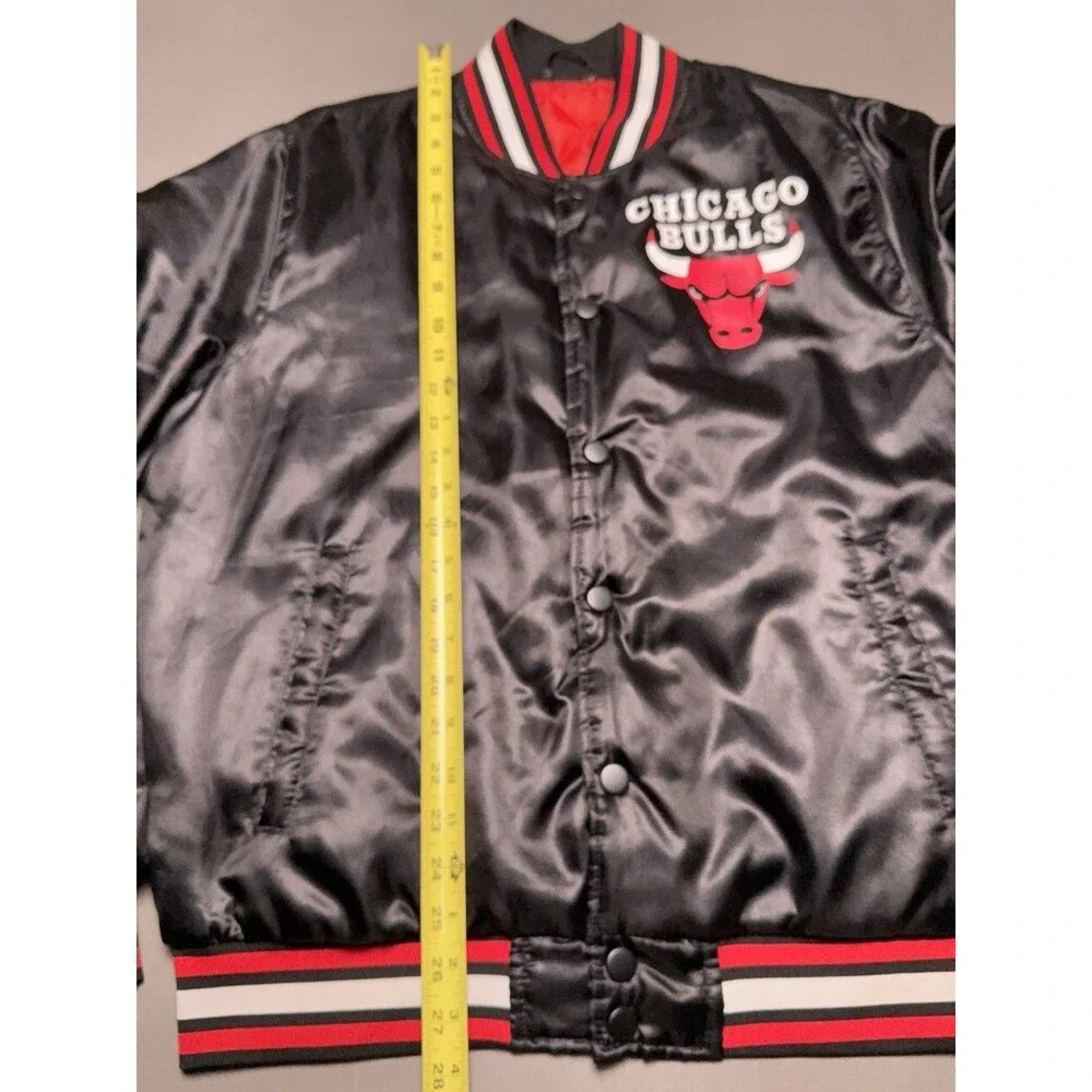 NBA Chicago Bulls Satin Varsity Jacket Ultra Official Men's Large(RRB3)
